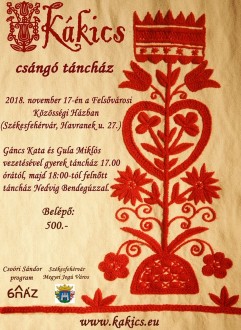 Kákics csángó táncházba várnak kicsiket és nagyokat a Felsővárosi Közösségi Házba